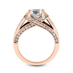 18K White Gold Round Diamond Engagement Ring 1.16ct -Fashion Accessories Shop 18k gold round diamond engagement ring 116ct p 34614 additional rose