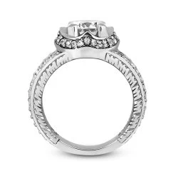18K White Gold Round Diamond Engagement Ring 1.53ct 7.7mm -Fashion Accessories Shop 18k gold round diamond engagement ring 153ct p 34640 additional white
