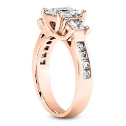 18K White Gold Round Diamond Engagement Ring 1.59ct -Fashion Accessories Shop 18k gold round diamond engagement ring 159ct p 30255 back rose 20220420 20220426