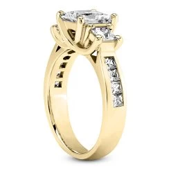 18K White Gold Round Diamond Engagement Ring 1.59ct -Fashion Accessories Shop 18k gold round diamond engagement ring 159ct p 30255 back yellow 20220426