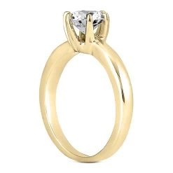 18K White Gold Round Diamond Engagement Ring Set 0.75ct Band: 2.4mm, Eng.: 2.8mm -Fashion Accessories Shop 18k gold round diamond engagement ring set 075ct p 30047 additional yellow