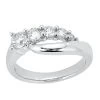 18K White Gold Round Diamond Ladies Ring 0.24ct