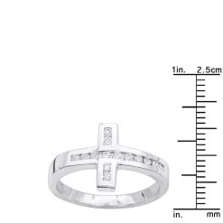 18K White Gold Round Diamond Ladies Ring 0.28ct -Fashion Accessories Shop 18k gold round diamond ladies ring 028ct p 32132 rulerwh