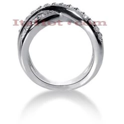 18K White Gold Round Diamond Ladies Ring 0.58ct 9.8mm -Fashion Accessories Shop 18k gold round diamond ladies ring 058ct p 32684back