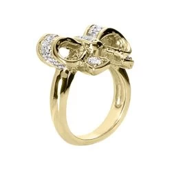 18K White Gold Round Diamond Ladies Ring 0.58ct 5.7mm -Fashion Accessories Shop 18k gold round diamond ladies ring 058ct p 32938 back yellow 20220426