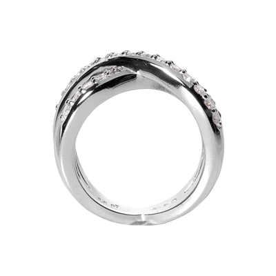 18K White Gold Round Diamond Ladies Ring 0.60ct 8.5mm 5 18K White Gold Round Diamond Ladies Ring 0.60ct 8.5mm - Image 3