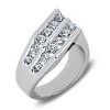 18K White Gold Round Diamond Ladies Ring 1.52ct 7mm