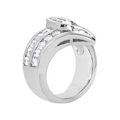 18K White Gold Round Diamond Ladies Ring 1.61ct 19.6mm -Fashion Accessories Shop 18k gold round diamond ladies ring 161ct p 32950 back white 20220426