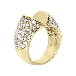18K White Gold Round Diamond Ladies Ring 1.70ct -Fashion Accessories Shop 18k gold round diamond ladies ring 170ct p 32964 back yellow 20220426