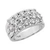 18K White Gold Round Diamond Ladies Ring 1.92ct