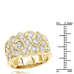 18K Yellow Gold Round Diamond Ladies Ring 2.02ct -Fashion Accessories Shop 18k gold round diamond ladies ring 202ct p 32548 rulerye