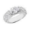 18K White Gold Round Diamond Ladies Ring 2.40ct 6.2mm -Fashion Accessories Shop 18k gold round diamond ladies ring 240ct p 32488 white 20220420 20220426