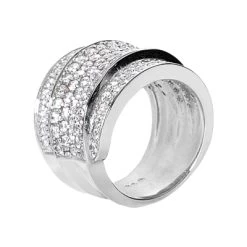 18K White Gold Round Diamond Ladies Ring 2.90ct 8 18K White Gold Round Diamond Ladies Ring 2.90ct -Fashion Accessories Shop 18k gold round diamond ladies ring 290ct p 32676 back white 20220426