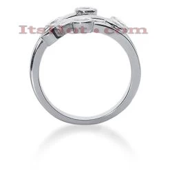 18K White Gold Round Diamond Right Hand Women's Ring 0.60ct -Fashion Accessories Shop 18k gold round diamond right hand womens ring 060ct p 31603back