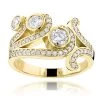 18K Yellow Gold Round Diamond Right Hand Women's Ring 1.17ct -Fashion Accessories Shop 18k gold round diamond right hand womens ring 117ct p 31591 ye