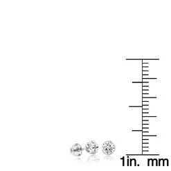 18K White Gold Solitaire Round Diamond Bezel Stud Earrings 0.33ct -Fashion Accessories Shop 18k gold solitaire round diamond bezel stud earrings 033ct rulerwh