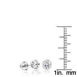 18K White Gold Solitaire Round Diamond Bezel Stud Earrings 1.5ct -Fashion Accessories Shop 18k gold solitaire round diamond bezel stud earrings 15ct rulerwh