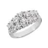 18K White Gold Women's Diamond Ring 2ct 9.6mm