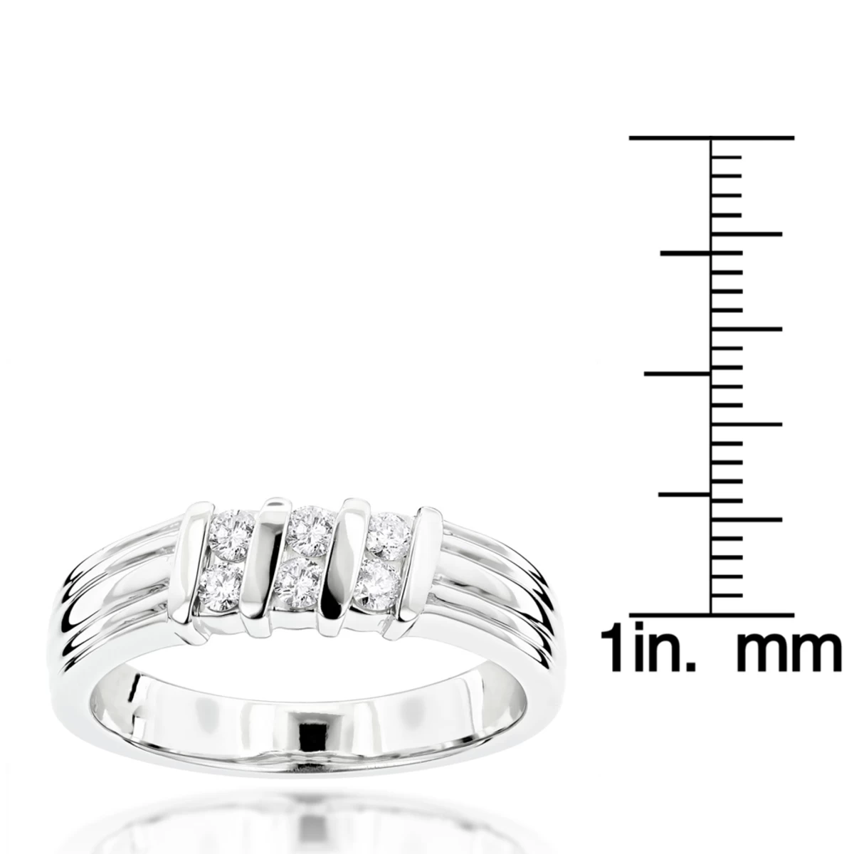 18K Yellow Gold Women's Diamond Wedding Ring 0.30ct 8 18K Yellow Gold Women's Diamond Wedding Ring 0.30ct - Image 6