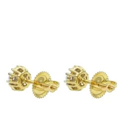 2 Carat Look 14K Yellow Gold Cluster Diamond Stud Earrings For Women 1/2ct By Luxurman -Fashion Accessories Shop 2 carat look 14k gold cluster diamond stud earrings for women 12ct by luxurman backye