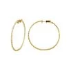 2 Inch Diamond Hoop Earrings 1ct 14K Yellow Gold Inside Out Hoops -Fashion Accessories Shop 2 inch diamond hoop earrings 09ct 14k gold inside out hoops ye