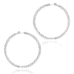 2 Inch Diamond Hoop Earrings 2.2ct 14K Yellow Gold -Fashion Accessories Shop 2 inch diamond hoop earrings 238ct 14k gold p 48284 backwh