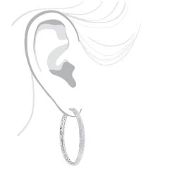 2 Inch Diamond Hoop Earrings 2.2ct 14K Yellow Gold -Fashion Accessories Shop 2 inch diamond hoop earrings 238ct 14k gold p 48284 bodwh