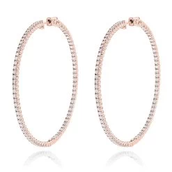 2 Inch Diamond Hoop Earrings 4ct 14K White Gold Inside Out Design 10 2 Inch Diamond Hoop Earrings 4ct 14K White Gold Inside Out Design -Fashion Accessories Shop 2 inch diamond hoop earrings 4ct 14k inside out design p 45906 ro
