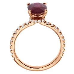 2.8ct Diamonds & Ruby Ring For Women 18K Yellow Gold Engagement Ring By Luxurman 15 2.8ct Diamonds & Ruby Ring For Women 18K Yellow Gold Engagement Ring By Luxurman -Fashion Accessories Shop 28ct diamonds oval ruby ring for women 18k gold engagement ring by luxurman 018401 back rose 1675828848