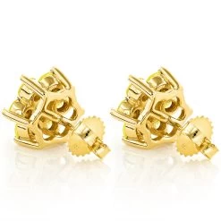 3 Carat Yellow Diamond Stud Earrings 14K Yellow Gold -Fashion Accessories Shop 3 carat yellow diamond stud earrings 14k gold p 45520 backye