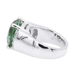 6 Carat Green Emerald Diamond Ring 14K Yellow Gold 0.15ct -Fashion Accessories Shop 6 carat green emerald diamond ring 14k gold 015ct p 29465 backwh