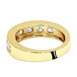 7 Stone Anniversary Ring 1.5 Carats 14K White Gold Diamond Wedding Band For Women -Fashion Accessories Shop 7 stone anniversary ring 15 carats 14k gold diamond wedding band for women 000793 backye