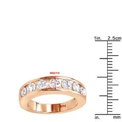 7 Stone Anniversary Ring 1.5 Carats 14K White Gold Diamond Wedding Band For Women -Fashion Accessories Shop 7 stone anniversary ring 15 carats 14k gold diamond wedding band for women 000793 rulerro