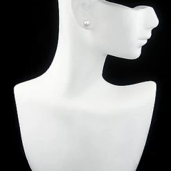 9-9.5mm 14K Yellow Gold White Fresh Water Pearl Earrings -Fashion Accessories Shop 9 95mm 14k gold white fresh water pearl earrings p 5907bod