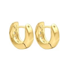 9mm Huggies 14K Yellow Gold Small Diamond Hoop Earrings For Children 0.15ct -Fashion Accessories Shop 9mm huggies real 14k gold small diamond hoop earrings for children 015ct 018004 backye 20211228