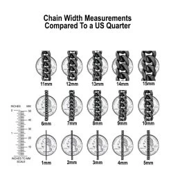 Solid 14K Yellow Gold Herringbone Chain For Men & Women Imperial 5mm -Fashion Accessories Shop Chains Sizing Comparison Coin 66