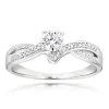 Affordable Engagement 14K White Gold Diamond Ring 0.34ct -Fashion Accessories Shop affordable engagement rings 14k gold diamond ring 34ct p 7169 wh