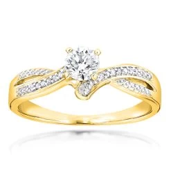 Affordable Engagement 14K White Gold Diamond Ring 0.34ct -Fashion Accessories Shop affordable engagement rings 14k gold diamond ring 34ct p 7169 ye