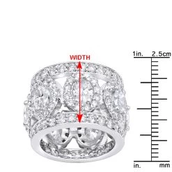 Unique 18K White Gold Designer Wide Diamond Eternity/Anniversary Band 9ct 13 Unique 18K White Gold Designer Wide Diamond Eternity/Anniversary Band 9ct -Fashion Accessories Shop anniversary rings unique 18k gold designer wide diamond eternity band 9ct rulerwh