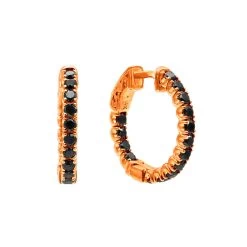 14K Black Plated Gold Black Diamond Hoop Earrings 1.93ct 11 14K Black Plated Gold Black Diamond Hoop Earrings 1.93ct -Fashion Accessories Shop black diamond jewelry 14k diamond hoop earrings 193ct p 35678 ro