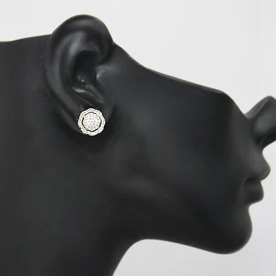 Champagne Color Diamond Earrings 0.60ct 10K Yellow Gold 4 Champagne Color Diamond Earrings 0.60ct 10K Yellow Gold - Image 2