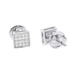 Classic Diamond Stud Earrings 0.11ct 10K White Gold
