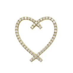 Designer 14 Karat 14K Rose Gold Diamond Heart Pendant 0.63ct -Fashion Accessories Shop designer 14 karat gold diamond heart pendant 063ct p 6243 ye
