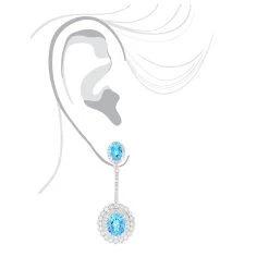 Designer Blue Topaz Diamond Earrings For Women By Luxurman 3.5ct 14K White Gold 12 Designer Blue Topaz Diamond Earrings For Women By Luxurman 3.5ct 14K White Gold -Fashion Accessories Shop designer blue topaz diamond earrings for women by luxurman 35ct 14k gold bodwh