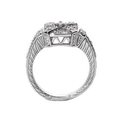 Designer Diamond And Ruby Ring 14K White Gold 0.48ctd 0.15ctr -Fashion Accessories Shop designer diamond and ruby ring 14k 048ctd 015ctr p 29660 back white