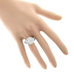 Designer Diamond Cluster 1.89ct Unique Engagement Rings -Fashion Accessories Shop designer diamond cluster ring 189ct unique engagement rings bodwh