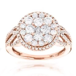 Designer Diamond Cluster 1.89ct Unique Engagement Rings -Fashion Accessories Shop designer diamond cluster ring 189ct unique engagement rings ro