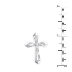 Small Designer Diamond Cross Pendant 0.25ct 10K Yellow Gold -Fashion Accessories Shop designer diamond cross pendant 028ct 10k gold rulerwh