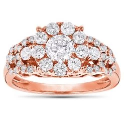 Designer Diamond Engagement Ring 1.61ct 14K White Gold -Fashion Accessories Shop designer diamond engagement ring 161ct 14k gold ro