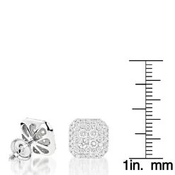 Designer Diamond Stud Earrings 1.21ct 14K White Gold 13 Designer Diamond Stud Earrings 1.21ct 14K White Gold -Fashion Accessories Shop designer diamond stud earrings 121ct 14k gold rulerwh